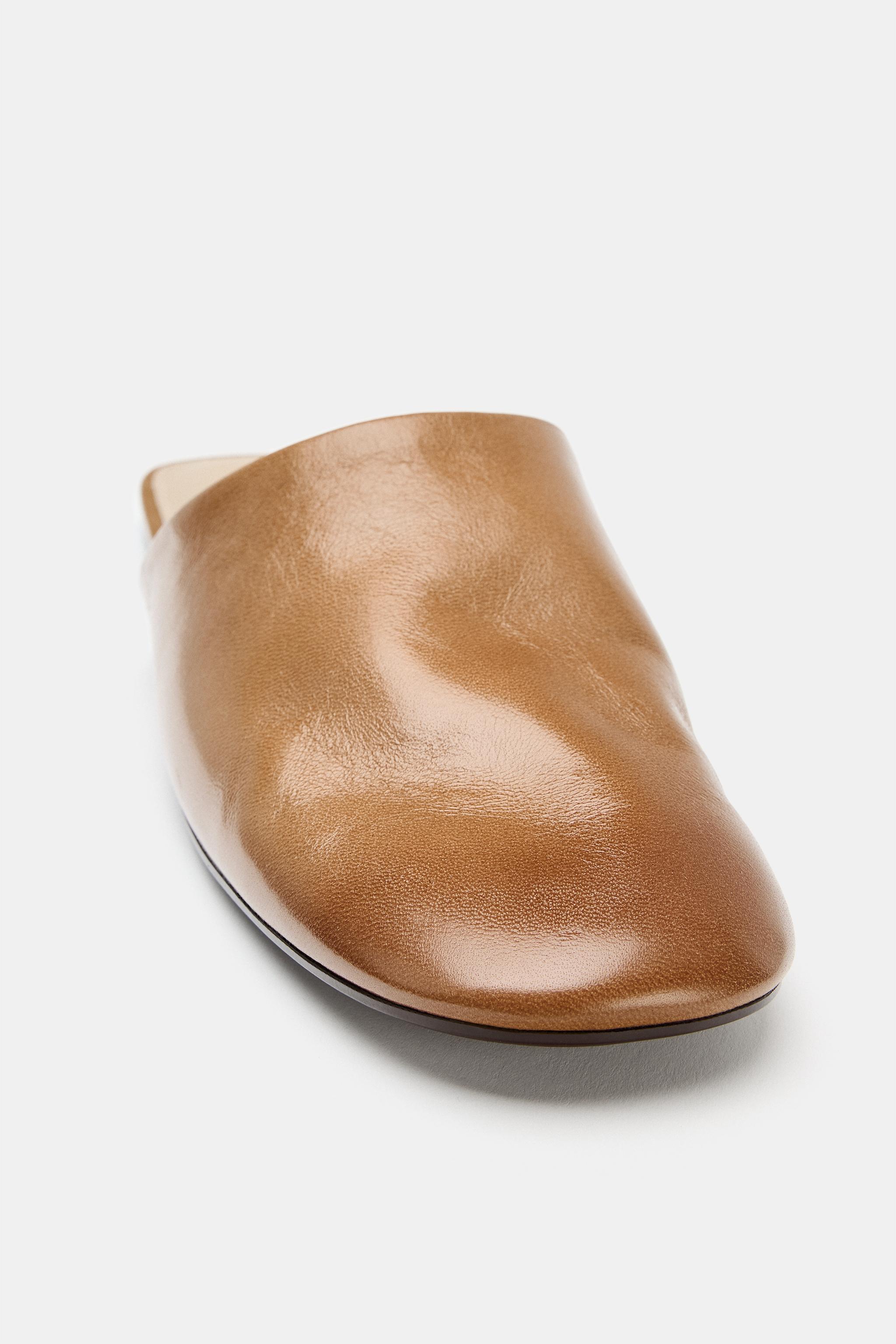 CHAUSSURES À BRIDE ARRIÈRE EN CUIR